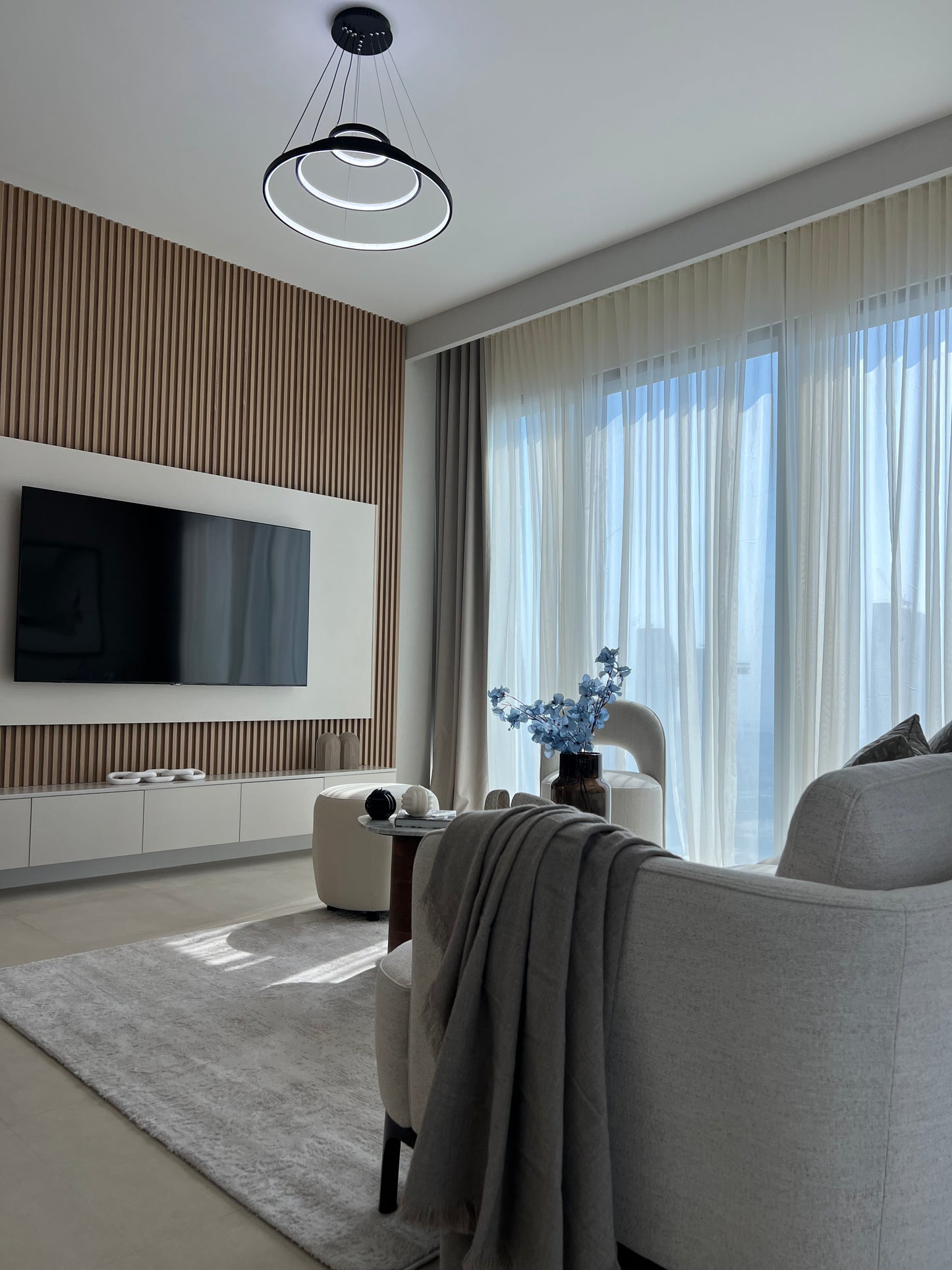 Revive Pure Line Media Wall – Modern Simplicity in Monochrome
