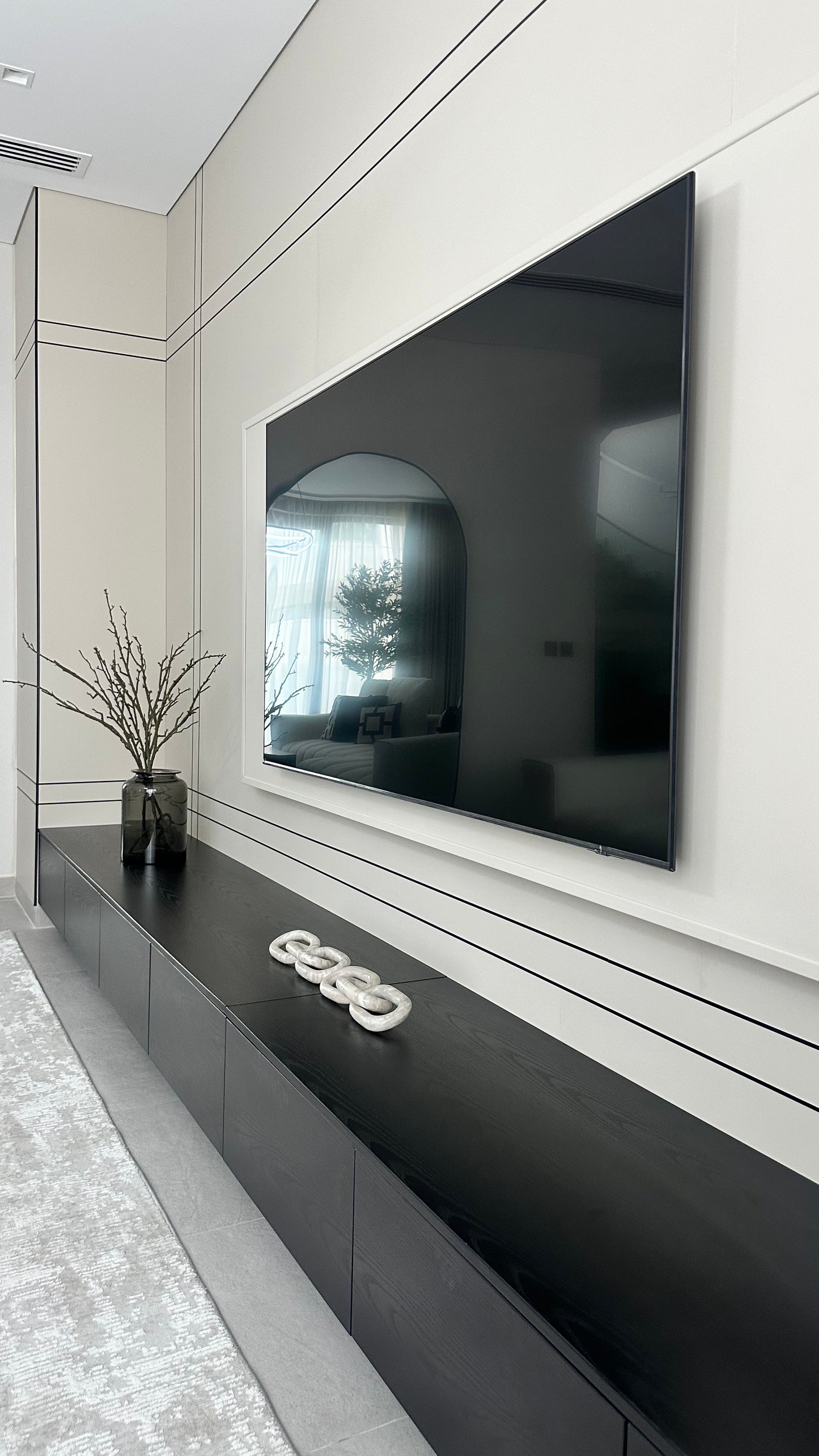 The Noir Luxe Media Wall
