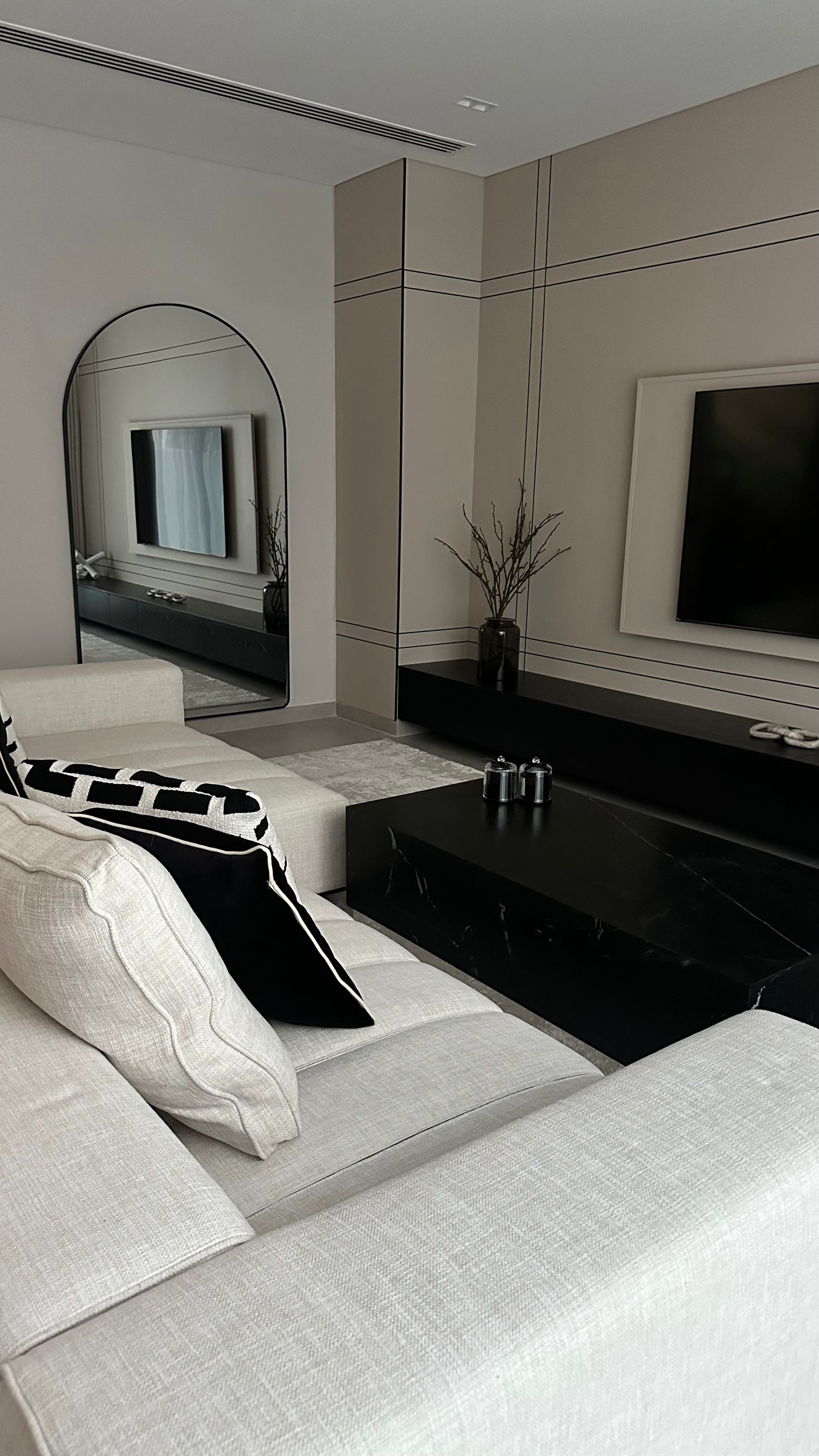 The Noir Luxe Media Wall
