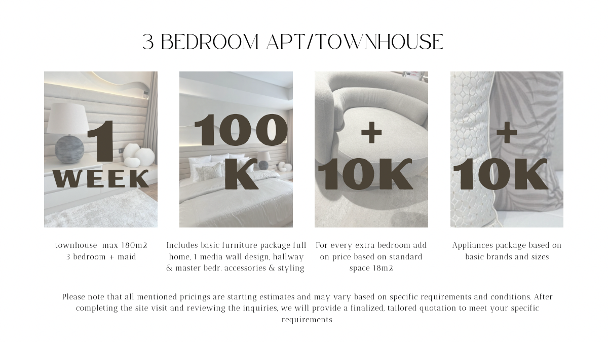 One-Week Home Transformation Packages – Complete Interior Design for Apartments & Villas