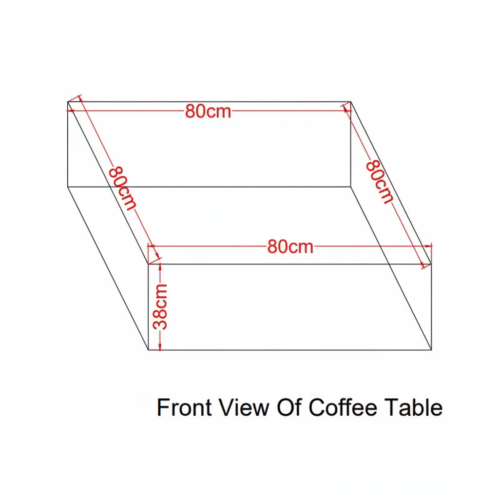 Elegant Travertine Coffee Table Block – 80 cm x 80 cm