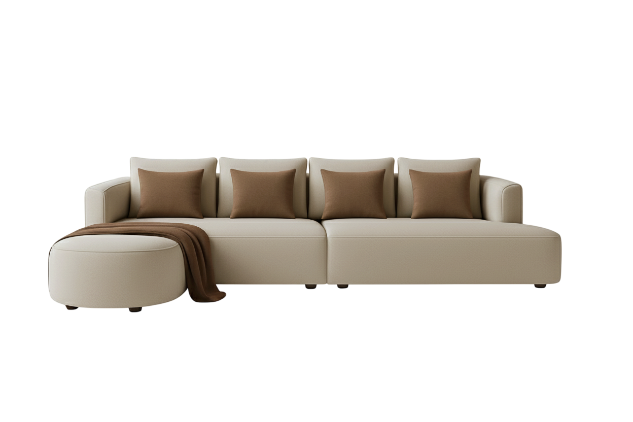 Round L-Shape Sofa