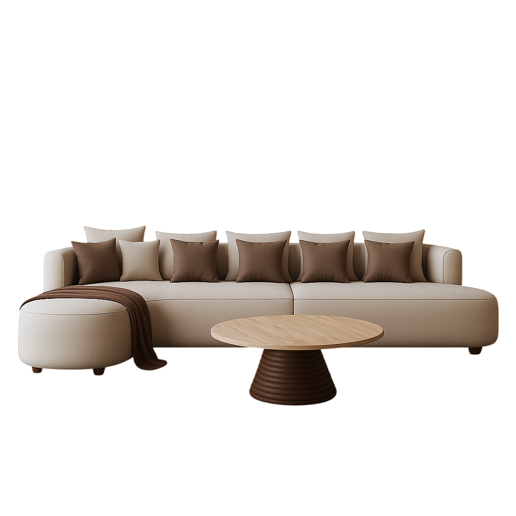Round L-Shape Sofa