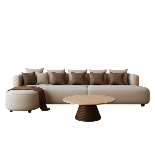 Round L-Shape Sofa