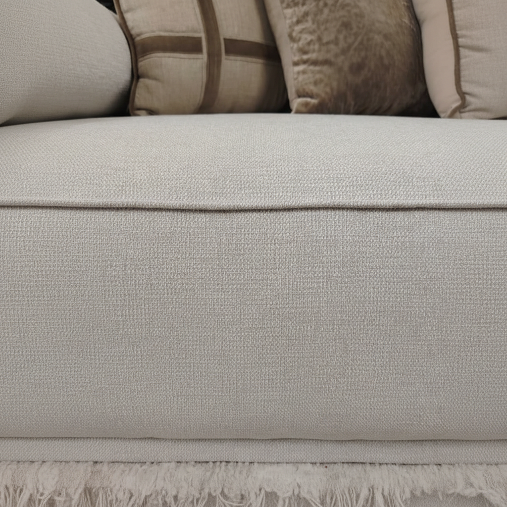 Soft Sculpted Modular Lounge Sofa – Textured Ivory