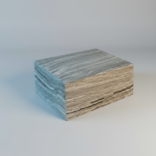 Elegant Travertine Coffee Table Block – 80 cm x 80 cm